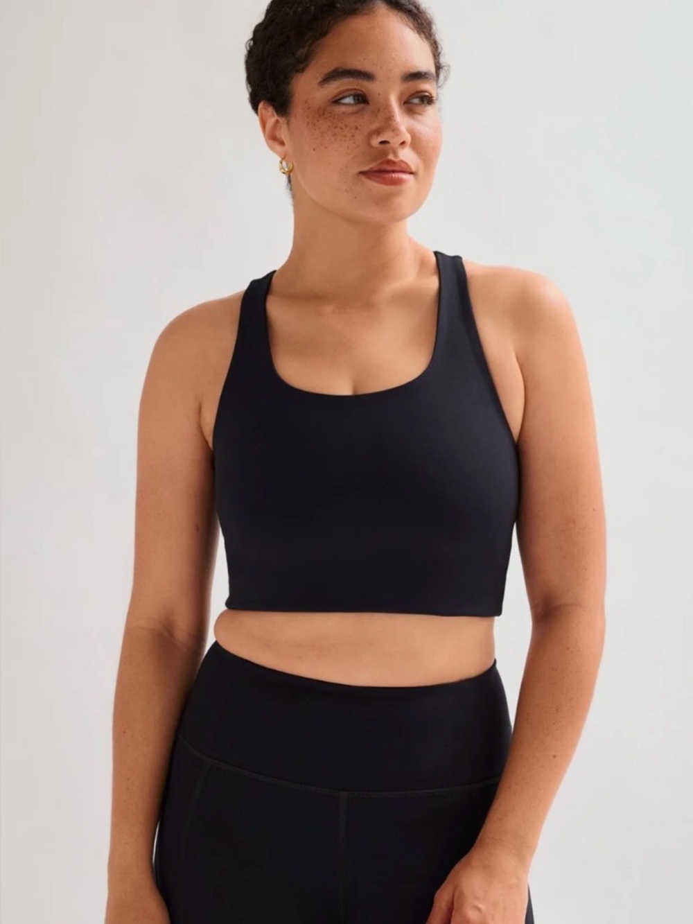 Girlfriend Collective Black Paloma Racerback Bra